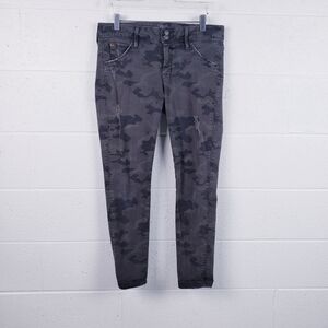 HUDSON Collin Mid-Rise Ankle Flap Pocket Skinny Jeans Camouflage Women's Size 29